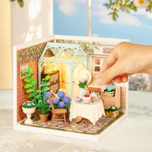 Vista 9 de Rolife Super Creator - Casa en miniatura de plástico DIY para adultos, kit de modelo de mini bloques para adolescentes de 8 a 12 años
