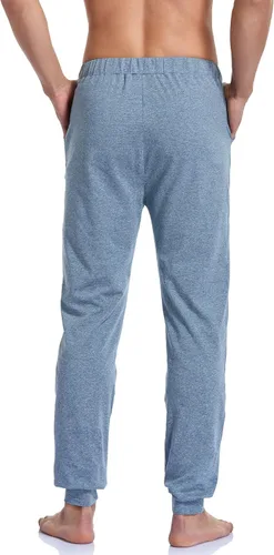 Vista 4 de COLORFULLEAF Pantalones de pijama para parejas para hombre y mujer pantalones de pijama de algodón pantalones de pijama para hombre pantalones