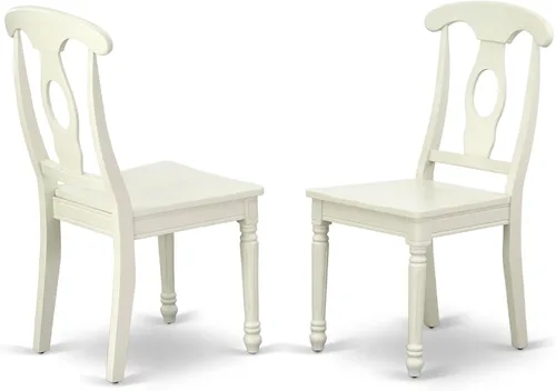 Vista 6 de East West Furniture KEC-BLK-LC Kenley - Juego de 2 sillas de comedor tapizadas de piel sintética, color negro