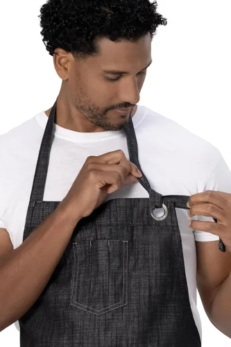 Vista 4 de Chef Works Delantal con pechera unisex Corvallis Chefs