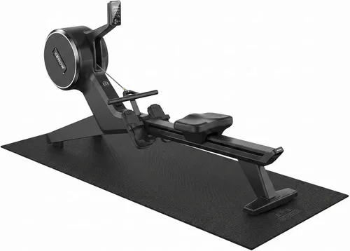 Vista 8 de HAPBEAR Alfombrilla para caminadora, 68 x 24 x 1/5 pulgadas, gruesa, antideslizante, plegable, para caminar, banco de pesas y cinta de correr