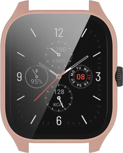 Vista 9 de FitTurn Funda protectora de pantalla compatible con el reloj Amazfit GTS 4, a prueba de golpes, protector delgado, protector de parachoques delgado