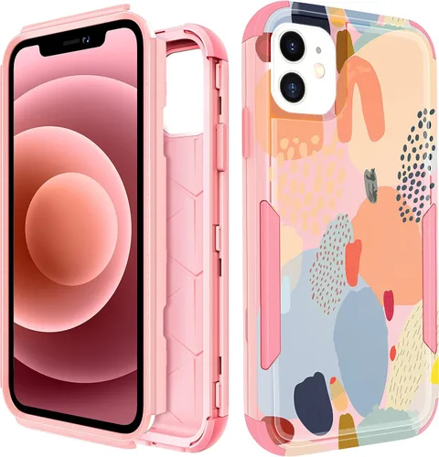 Vista 124 de Funda para iPhone SE 2020/2022/3ª generación, para iPhone 8/7, funda protectora resistente con diseño de flor linda para mujeres, hombres, niñas