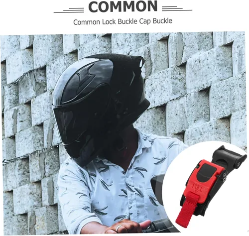 Vista 8 de Kit universal de hebilla de liberación rápida para casco, accesorio de mecanismo de bloqueo de cierre de metal resistente para cascos deportivos