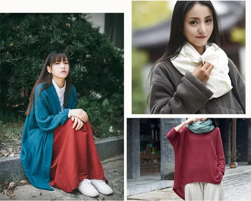 Vista 5 de Queenbox Tela de lino de algodón sólido de 19.7 x 53 pulgadas, tela de costura fina lisa hecha a mano para vestidos, ropa, manualidades, color negro