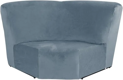 Vista 11 de Funda de terciopelo para sofá esquinero, 1 pieza adicional para asiento esquinero, protector para sofá reclinable en forma de L, decoración