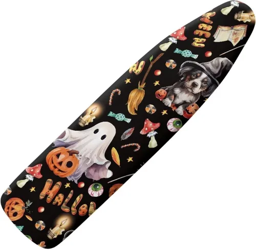 Vista 13 de Funda floral a prueba de arañazos para tablas de planchar de tamaño estándar, reflectante, con 3 ganchos y bucles para decoración de tablas de 15 x