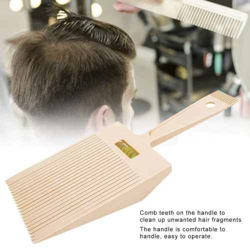 Vista 2 de Peine guía superior plano, peine herramienta de peluquería accesorio de peluquería máquina para hombres y niñas corte de pelo