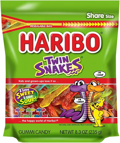 Vista 8 de HARIBO - Gomitas de ositos, bolsa resellable de 10 onzas, sabores surtidos