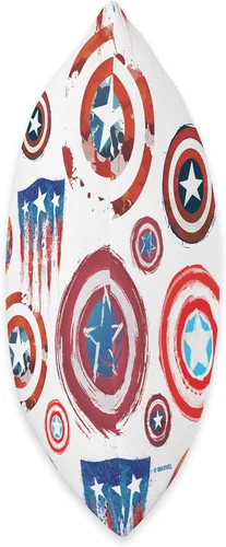 Vista 2 de Marvel Capitán América - Cojín para cojín (16.0 x 16.0 in), multicolor