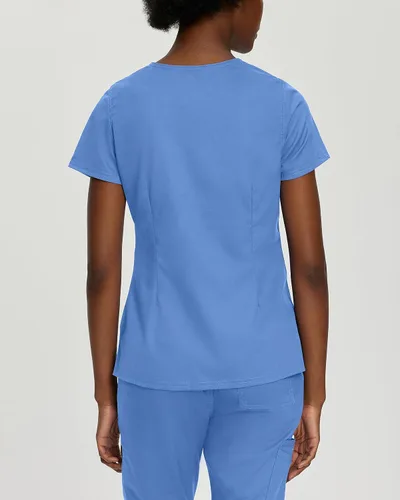 Vista 3 de Landau Proflex 4161 - Camiseta médica elástica con 3 bolsillos para mujer Ceil
