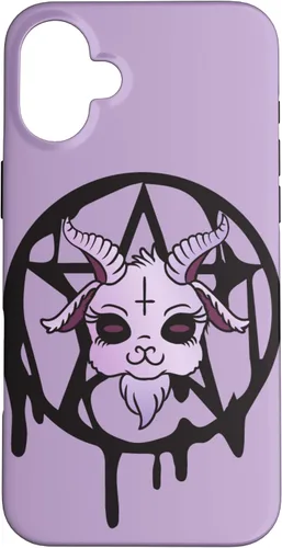 Vista 23 de Anime Aesthetic Baphomet Pentagram Pastel Goth Case for iPhone 17