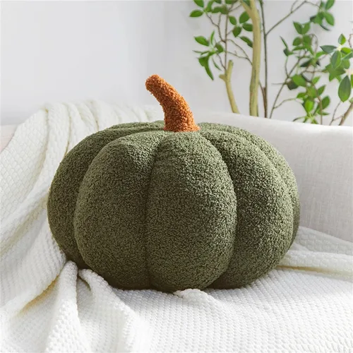 Vista 12 de Almohada de calabaza, cojín con forma de calabaza, almohada de felpa de calabaza, decoración de almohada de calabaza, cojín decorativo de calabaza