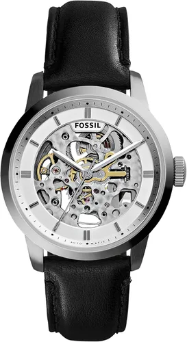 Vista 2 de Fossil ME3085 Townsman Reloj automático de cuero para hombre, color negro, Negro