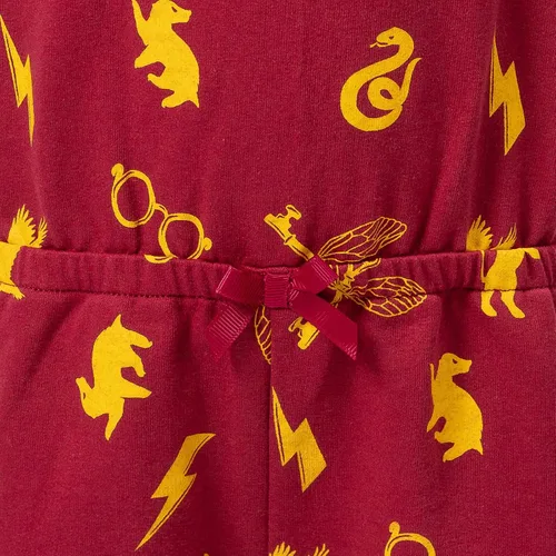 Vista 4 de Harry Potter Gryffindor - Mameluco sin mangas de felpa francesa para niñas pequeñas y grandes