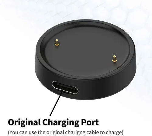 Vista 4 de Compatible con cargador Amazfit Bip 6, base de carga de repuesto para cargador de base tipo C para Amazfit Active 2/Active 2 Square Smartwatch