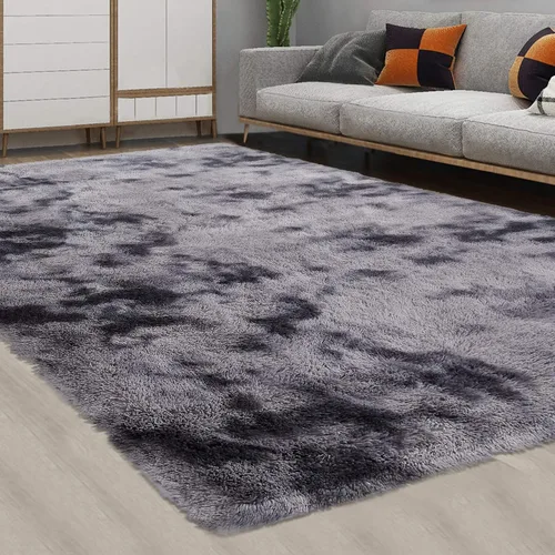 Vista 12 de CAROMIO Alfombra Corredor Esponjosa para Dormitorio Sala de Estar 2x6 Pies, Alfombras de Área Shag Alfombra de Felpa Suave Gruesa Larga de Piel Tie