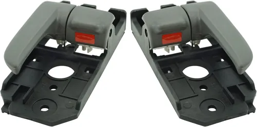 Vista 32 de TRQ Juego de 2 manijas de puerta interior trasera cromada y cachemira para Chevy GMC
