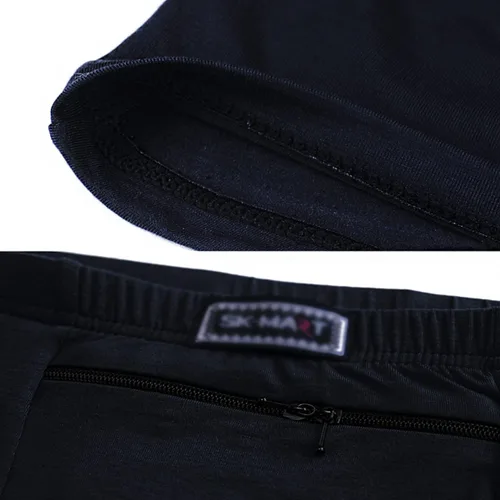 Vista 2 de ChiiGe Ropa interior de bolsillo para hombre bolsa con bolsillo frontal oculto secreto calzoncillo de viaje tamaño mediano paquete de 2 negro Negro