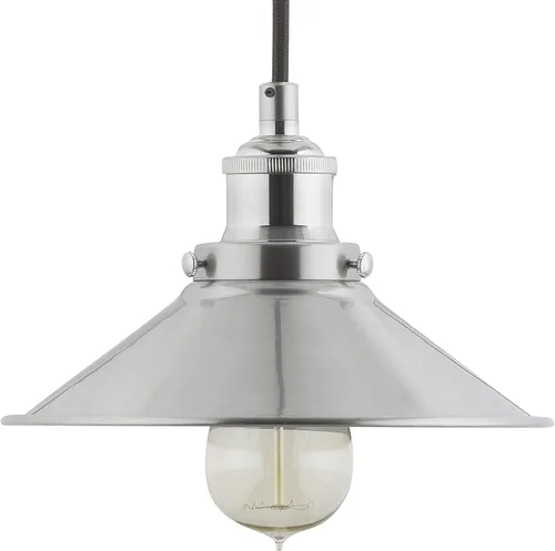 Vista 10 de Linea di Liara LL-P407 lámpara de techo industrial Andante, aplique de un foco con pantalla de metal y cable, con cubierta de 5 pulgadas, diseño