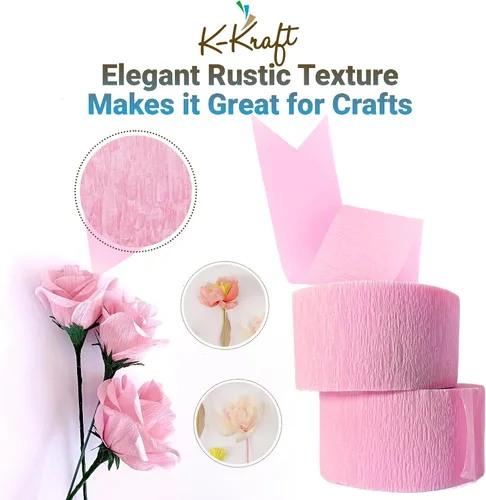 Vista 3 de K-Kraft Serpentinas decorativas de papel crepé colgantes hechas en Estados Unidos para cumpleaños, fiestas, vacaciones, escuela, boda, ducha
