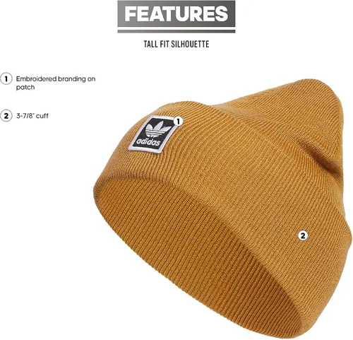 Vista 2 de adidas Unisex-Adult Tall Utility Cuff Beanie