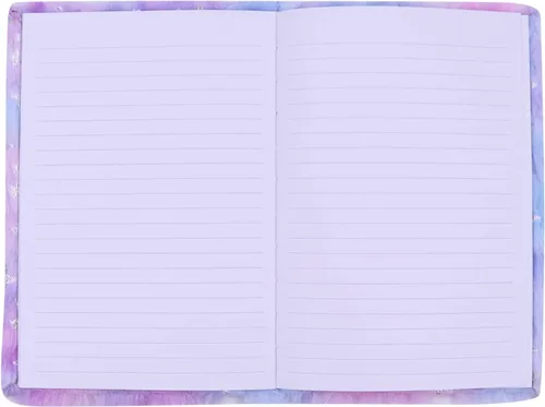 Vista 10 de ZGMYC Kids Cute Cat Diary Journal Fuzzy Plush Notebook Writing Planner for School Office Supplies, 160 Pages