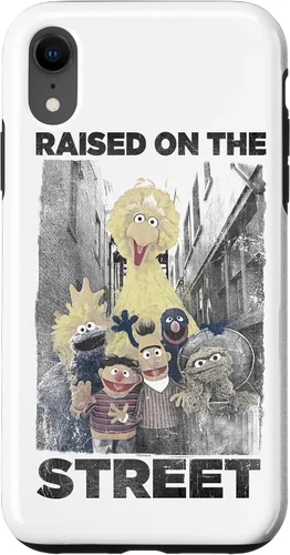 Vista 25 de Sesame Street Funda para iPhone 17 con texto en inglés "Raised on the Streets