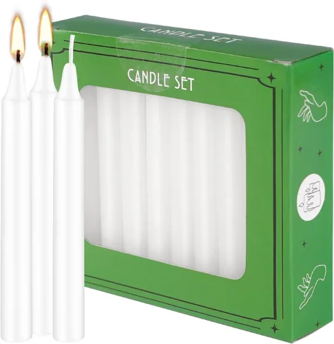Vista 13 de Howemon 20 velas de pilar de cera de larga combustión a granel de 2 x 4 pulgadas, sin goteo, sin perfume, sin humo, para bodas, fiestas, spa