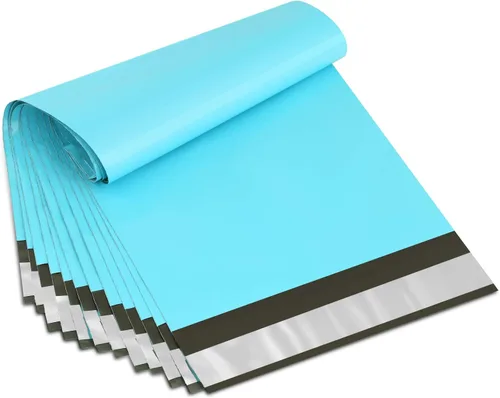 Vista 14 de Bolsas de envío UCGOU 200 de plástico, pack de 200 unidades, de 15cm x 22cm, de color blanco, sobres de envío autoadhesivos.