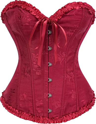 Vista 17 de SZIVYSHI Corsé para mujer, lencería moldeadora, body con cintura de encaje