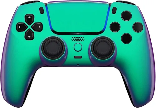 Vista 34 de Custom Wireless Controller Compatible with PS5 - Multiple Designs Available (Abstract Fusion)