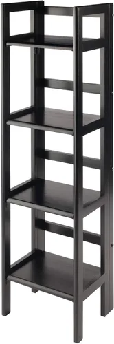 Vista 14 de Winsome Torino - Estantería plegable de 3 piezas con cestas de tela, color negro (20306)