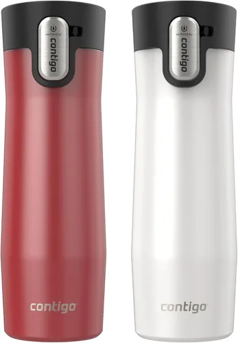Vista 18 de Contigo AUTOSEAL West Loop - Taza de viaje de acero inoxidable aislada al vacío con tapa fácil de limpiar, 12 onzas, arándano
