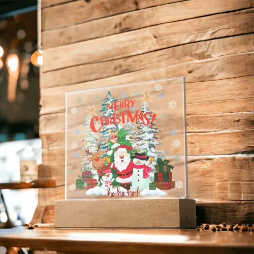Vista 5 de Lámpara de luz nocturna de Navidad, ideas de regalo para niños o nietos con Papá Noel, accesorios únicos de iluminación LED de Navidad, lámpara