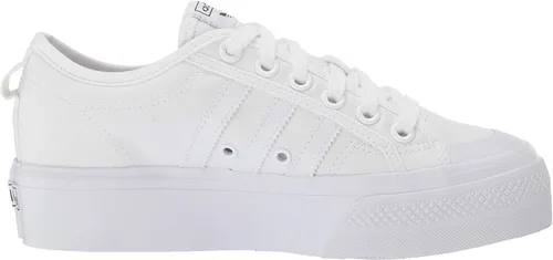 Vista 6 de adidas Originals Nizza - Tenis de plataforma para mujer, Blanco