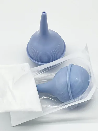 Vista 2 de Comfort Soft - Bombilla de goma estéril para bebé, con succión para apretar a mano, 2 onzas, nasal, úlcera (paquete de 2)