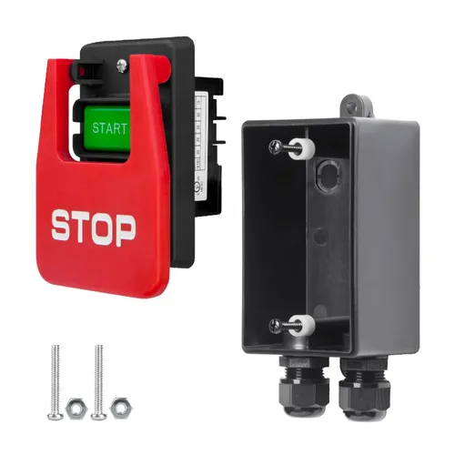 Vista 8 de POWERTEC Interruptor Magnético de 120V, 18A para Mesa de Router, Montaje Fácil en Mesa de Trabajo y Soporte de Herramientas, Interruptor