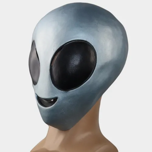 Vista 2 de Disfraz de cabeza de alienígena para fiesta de disfraces de Halloween