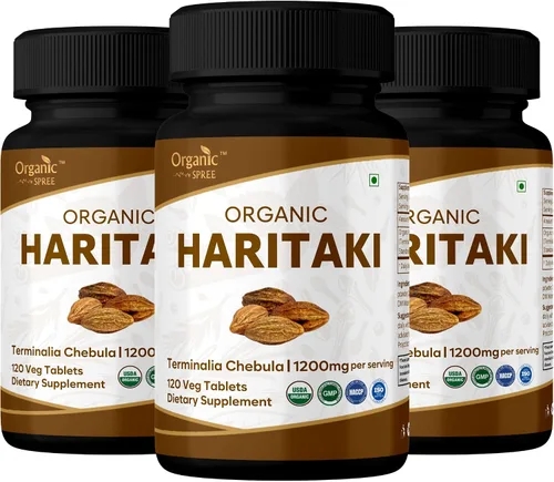 Vista 10 de ORGANIC SPREE Haritaki 120 tabletas Terminalia chebula – Suplemento para el despertar del tercer ojo – Suministro de 60 días – Apoya la digestión