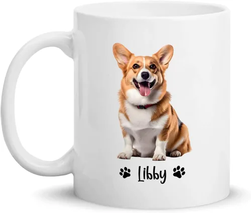 Vista 40 de Taza de café personalizada Golden Retriever con nombre para mamá o papá del perro, regalo personalizado para los amantes de los perros, taza de Taza