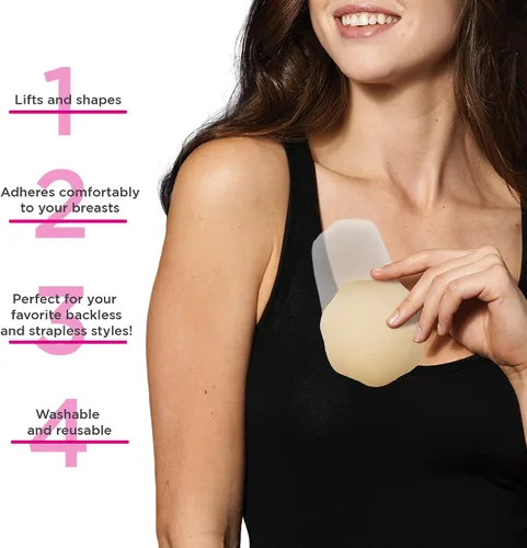 Vista 2 de Maidenform Levantamiento de senos de espuma para mujer, desnudo, talla única, Desnudo