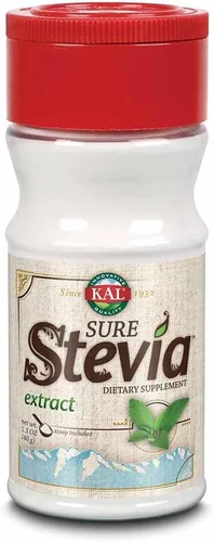 Vista 7 de KAL Extracto de Stevia Sure, polvo de stevia orgánico, bajo en carbohidratos, edulcorante cero calorías, apto para keto, gran sabor, bajo glucémico