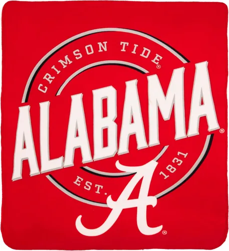 Vista 2 de Northwest NCAA Alabama Crimson Tide - Manta de forro polar unisex para adultos, 50 x 60 pulgadas, campaña