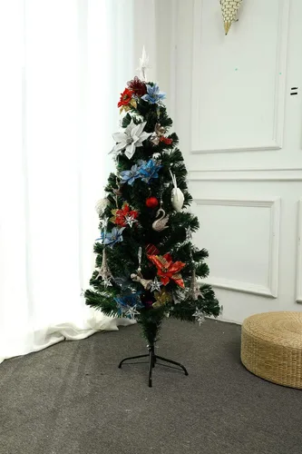 Vista 2 de Kimura's Cabin Adornos de Navidad, 6 piezas de la Torre Eiffel, decoración para árbol de Navidad, para decoración del hogar, fiesta, boda