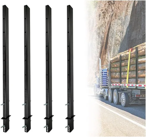 Vista 13 de Mytee Products Estaca de tubo ajustable de canal C de 54 "para transportador de remolque de plataforma plana