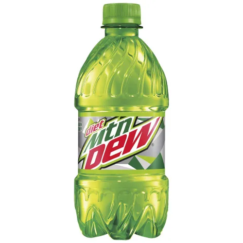 Vista 2 de Diet Mountain Dew, botellas de 12 onzas líquidas, paquete de 8