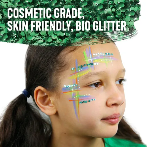 Vista 4 de Snazaroo Kit de pintura facial Ultimate Party Pack, paleta de 12 colores con pincel, esponja, bio-purpurina y guía, no tóxico, a base de agua, fácil