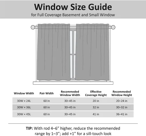 Vista 8 de Home Queen Cortinas de Gofre de Nivel Repelentes al Agua para Ventana de Baño, Cortinas de Media Ventana para Cocina, 30 A x 45 L Pulgadas Cada Una