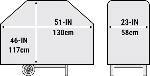 Vista 3 de Broil King 67470 51" Select Grill Cover, Negro